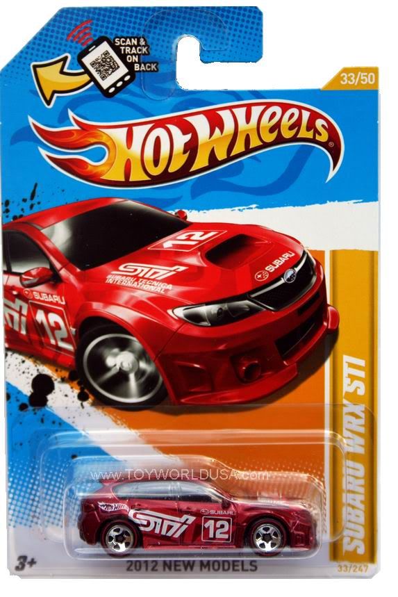 2012 Hot Wheels New Models 33 Subaru Wrx Sti Red 5 Spoke Photo By Toyworldusa Photobucket